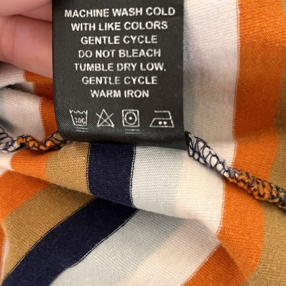 Matix Turkey Stopnik Rascal Knit Crew T-Shirt Mens L Striped Cotton Casual Top - Picture 5 of 7